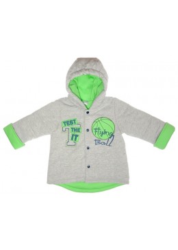 Garden baby демисезонная серая куртка для мальчика 105538-03/26